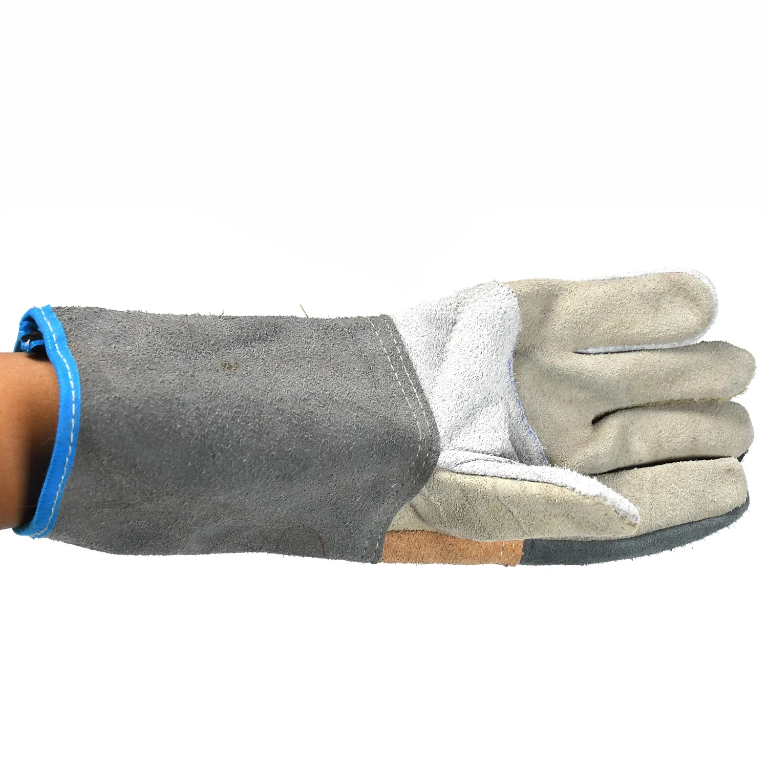 0716A Industrial Heavy Duty Welding Leather Glove With Inner Lining, Heat And Abrasion Resistance Glove