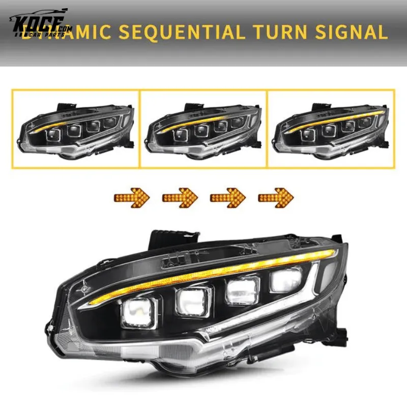 2018-2022 Honda Accord LED Headlights Front Lights Assembly