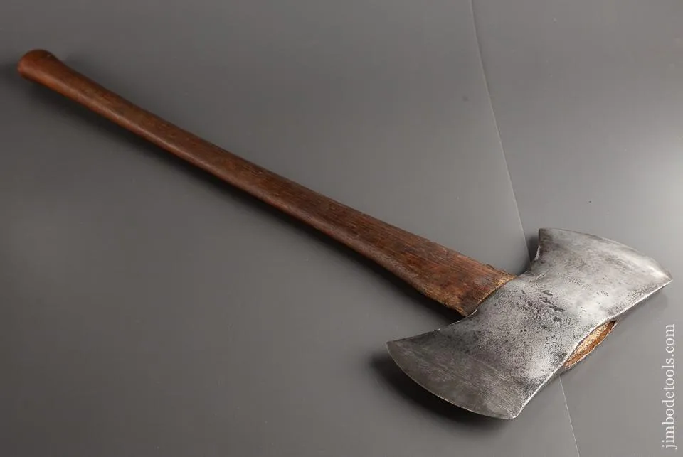 4 1/2 pound BLUE JUNIATA Felling Axe by C.H. MILLER HARDWARE CO, HUNTIGDON, PA - 78926