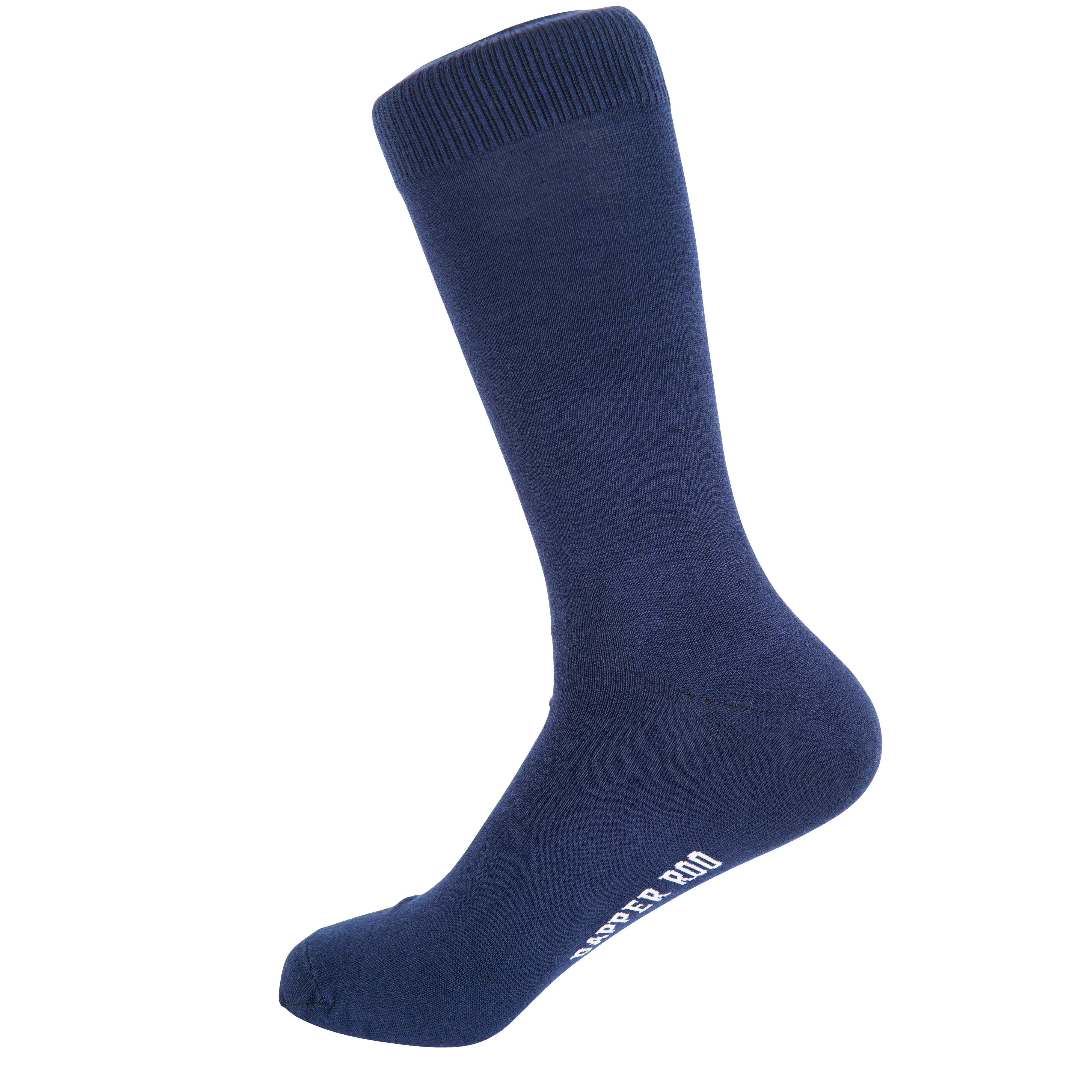 Classic Navy Blue Bamboo Socks by Dapper Roo