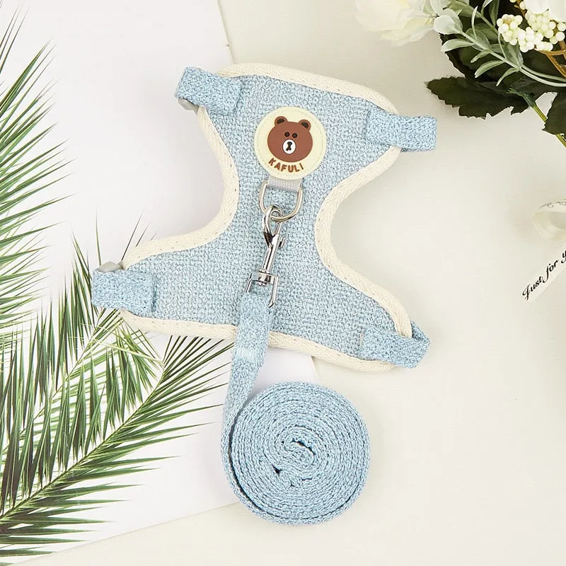 Cute Rabbit Harness and Leash Set