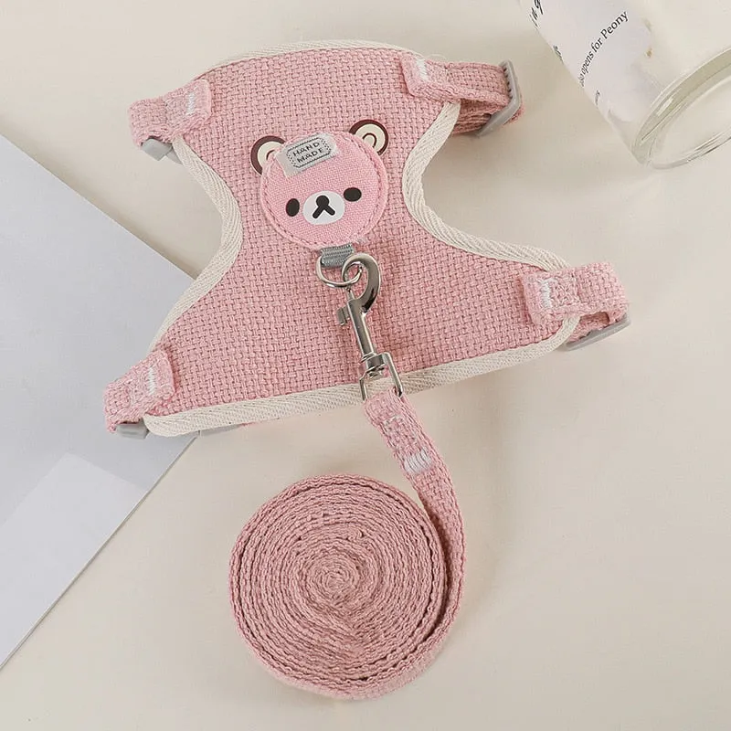 Cute Rabbit Harness and Leash Set