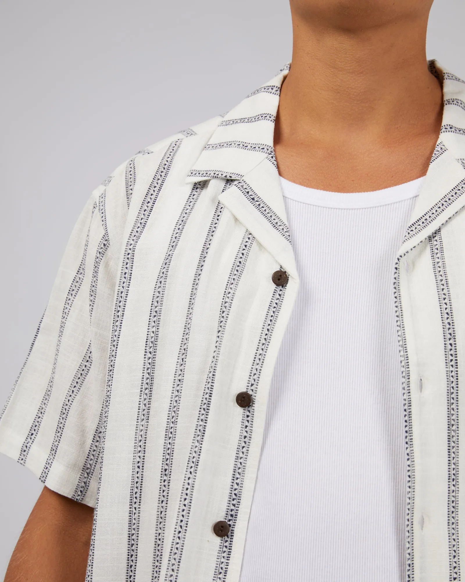 Drifter Stripe Shirt White