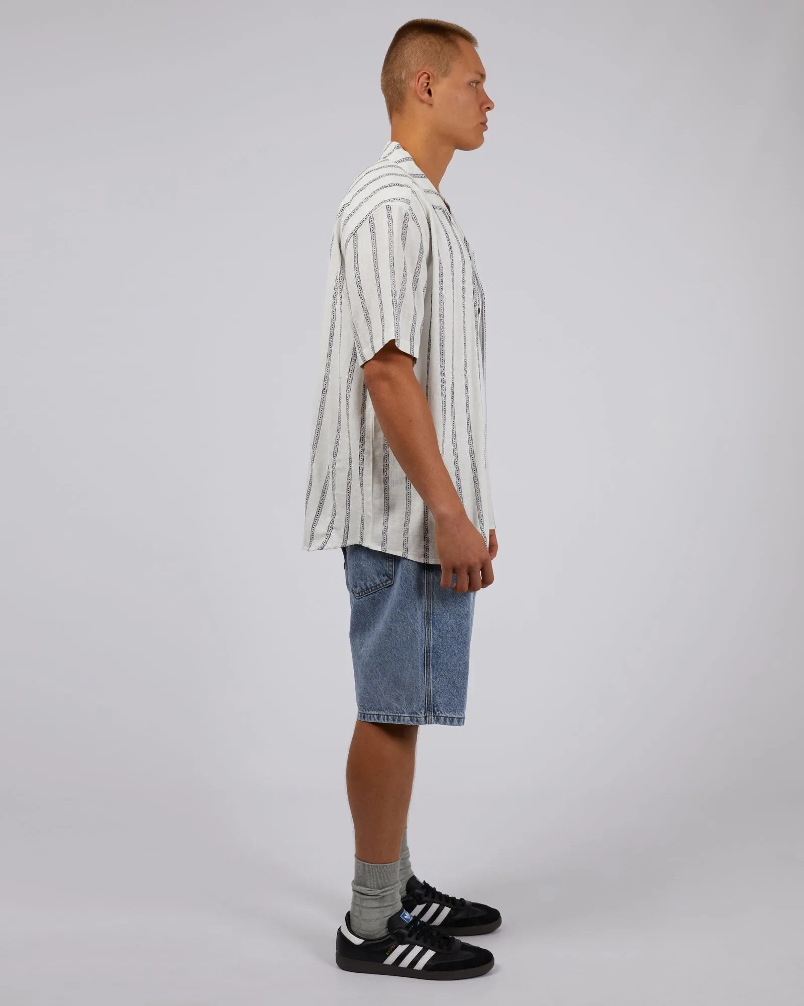 Drifter Stripe Shirt White