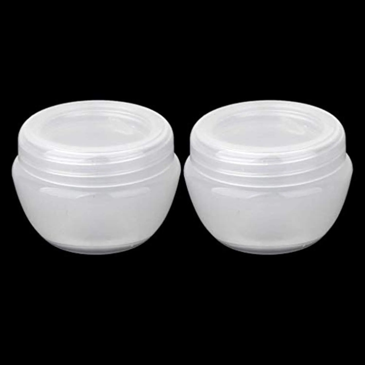 Electomania Makeup Cosmetic Face Cream Jar Pot Empty Bottle Container - transparent 2Pcs 10g