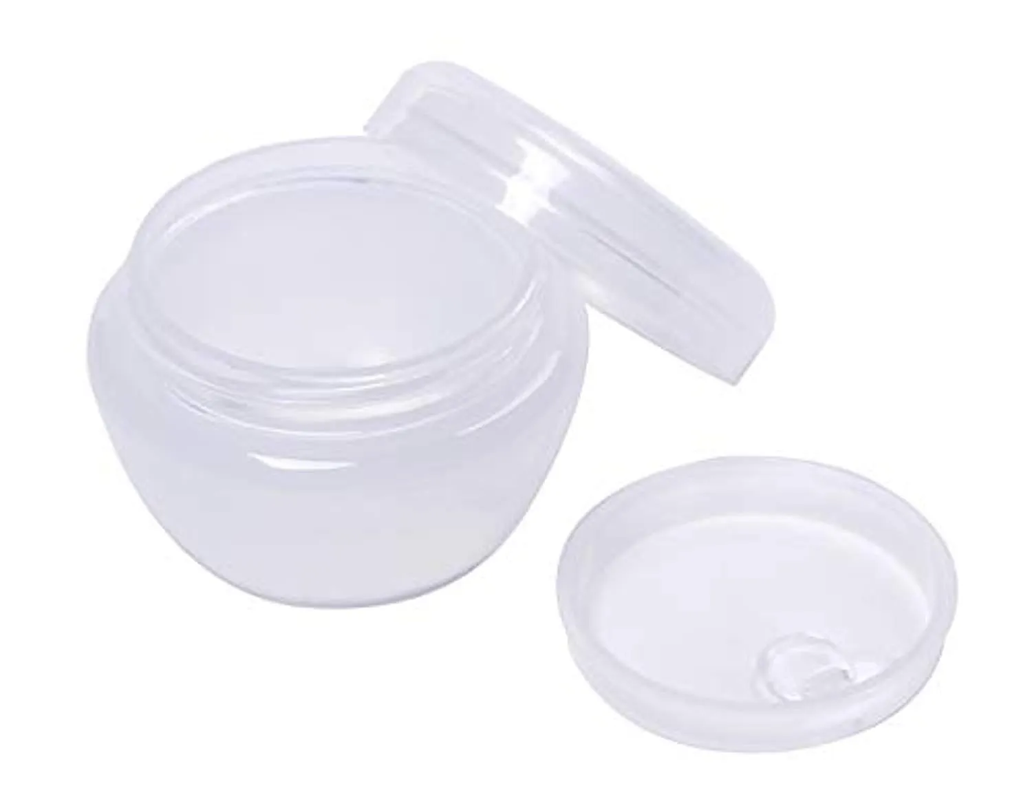 Electomania Makeup Cosmetic Face Cream Jar Pot Empty Bottle Container - transparent 2Pcs 10g