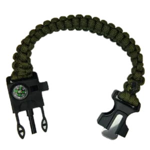 Firestarter Paracord Survival Bracelet : Fire Starting Bracelet EDC kit