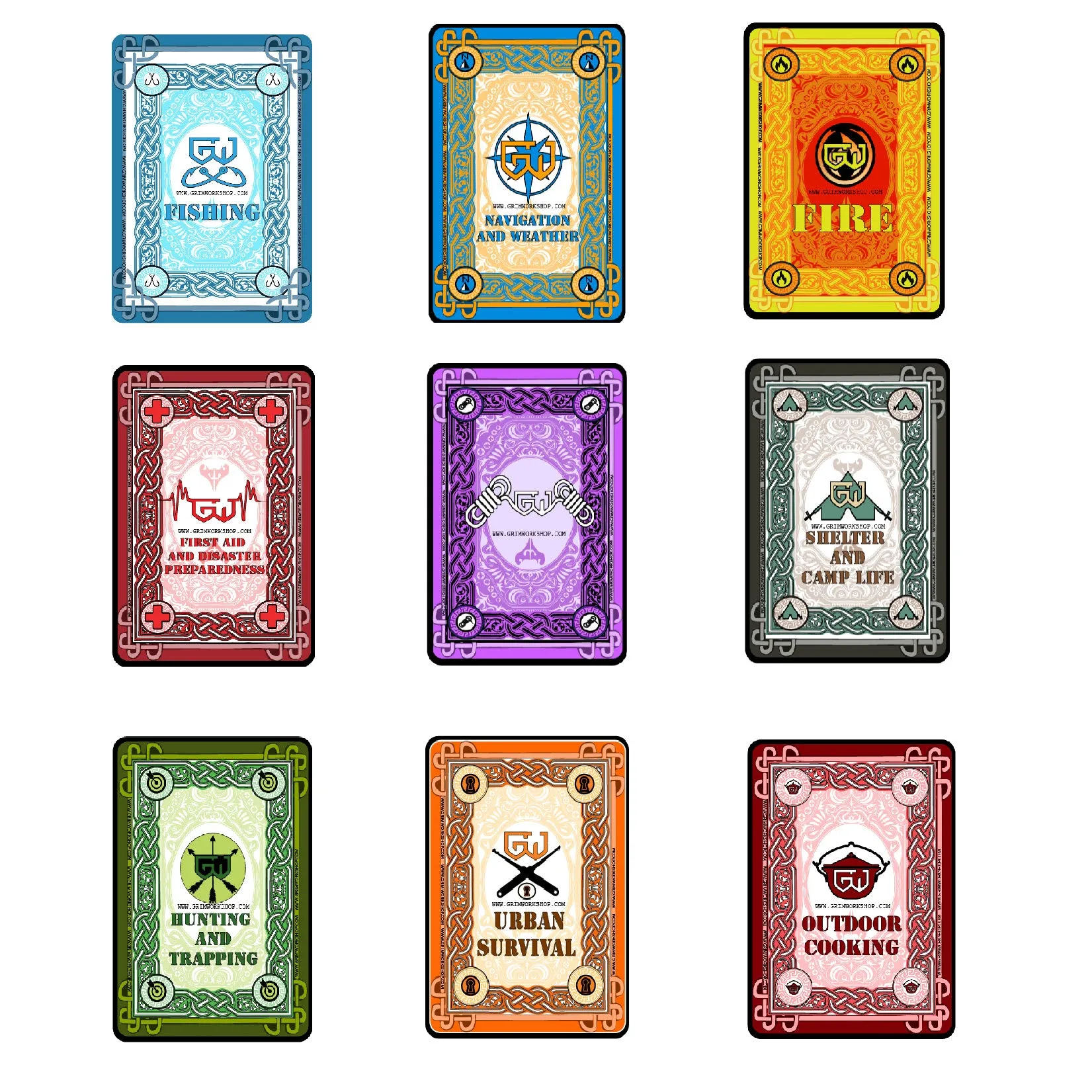 Grim Survival Playing Cards : All 9 Decks Ultimate Bundle