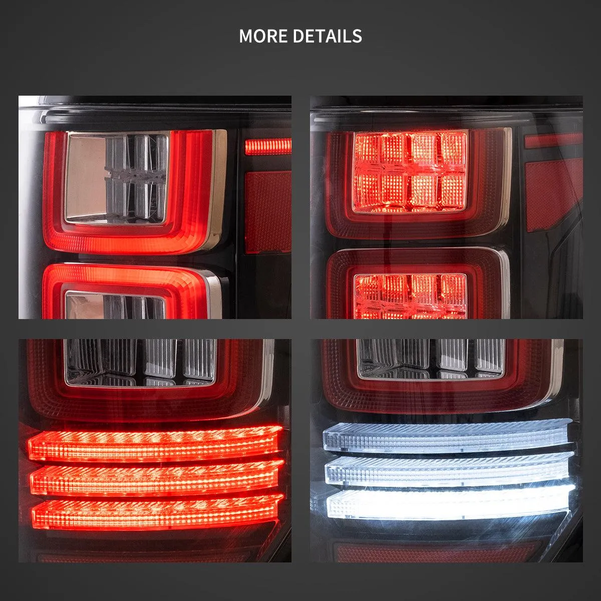 LED Tail Lights Assembly With Sequential Turn Signal For 2009-2014 Ford F150 12th Gen (P415)