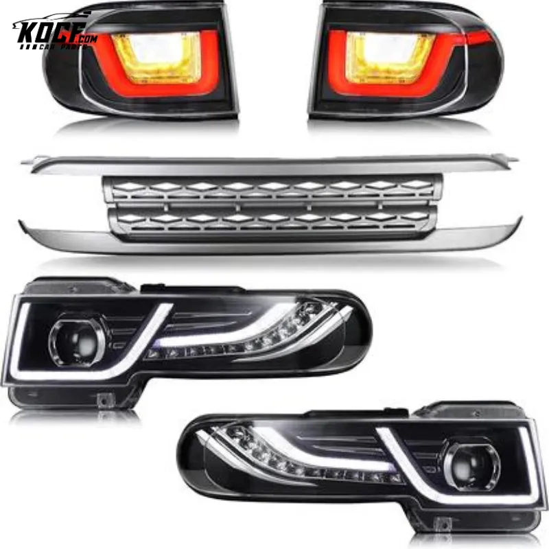 LED Taillights And Headlights With Grille For Toyota Fj Cruiser 2007-2015