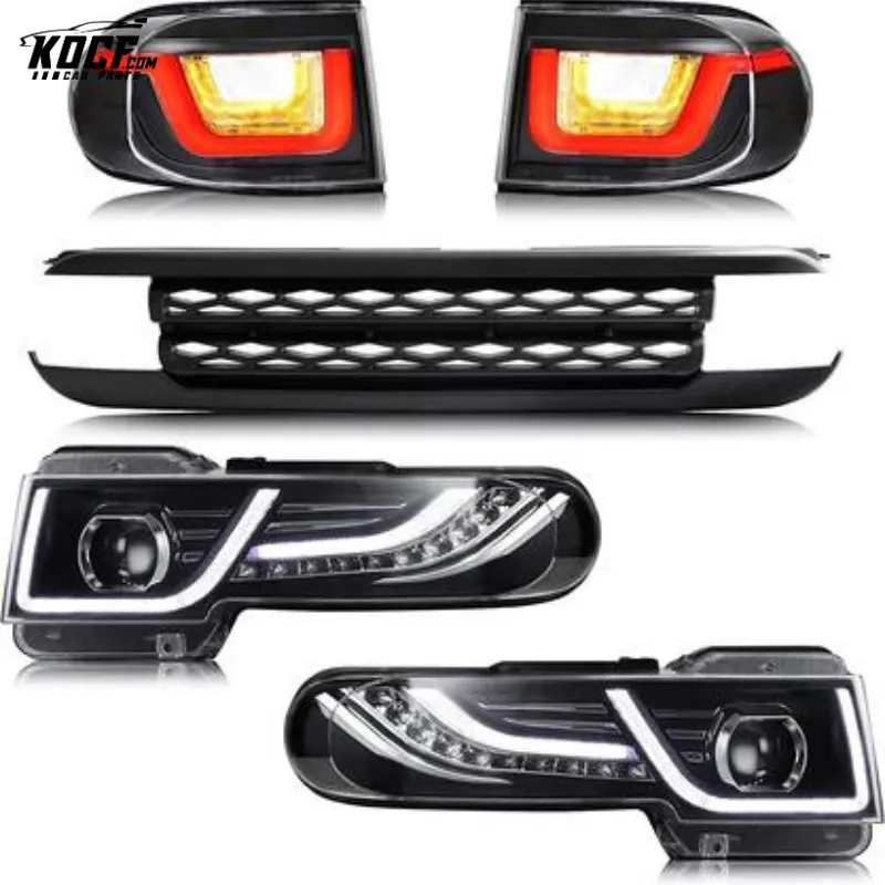 LED Taillights And Headlights With Grille For Toyota Fj Cruiser 2007-2015