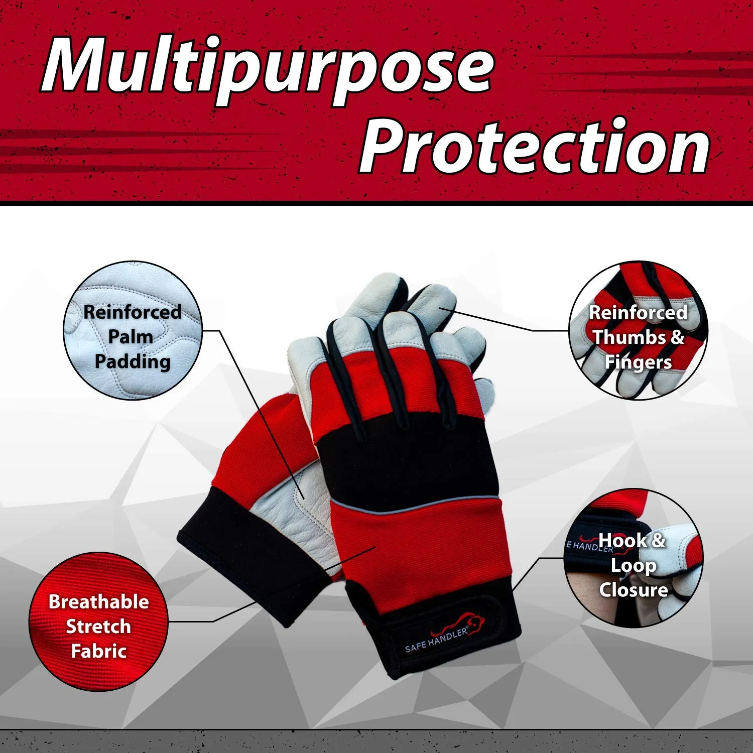 MIG Welding Gloves With Loop Closure, Fire Resistant - Bison Life