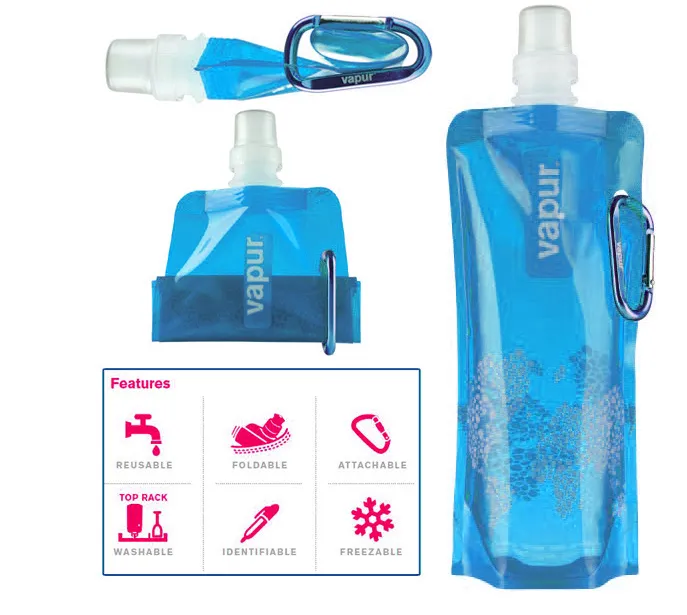 Portable collapsible water bag