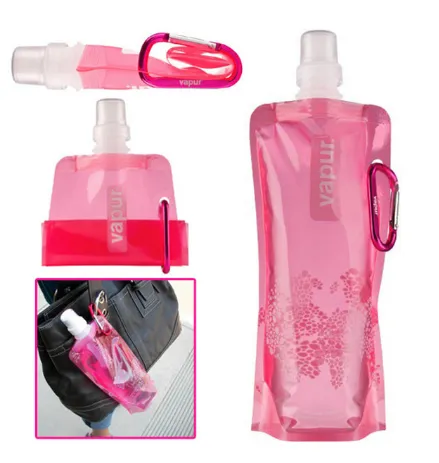 Portable collapsible water bag