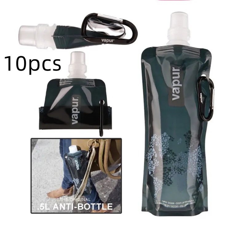 Portable collapsible water bag