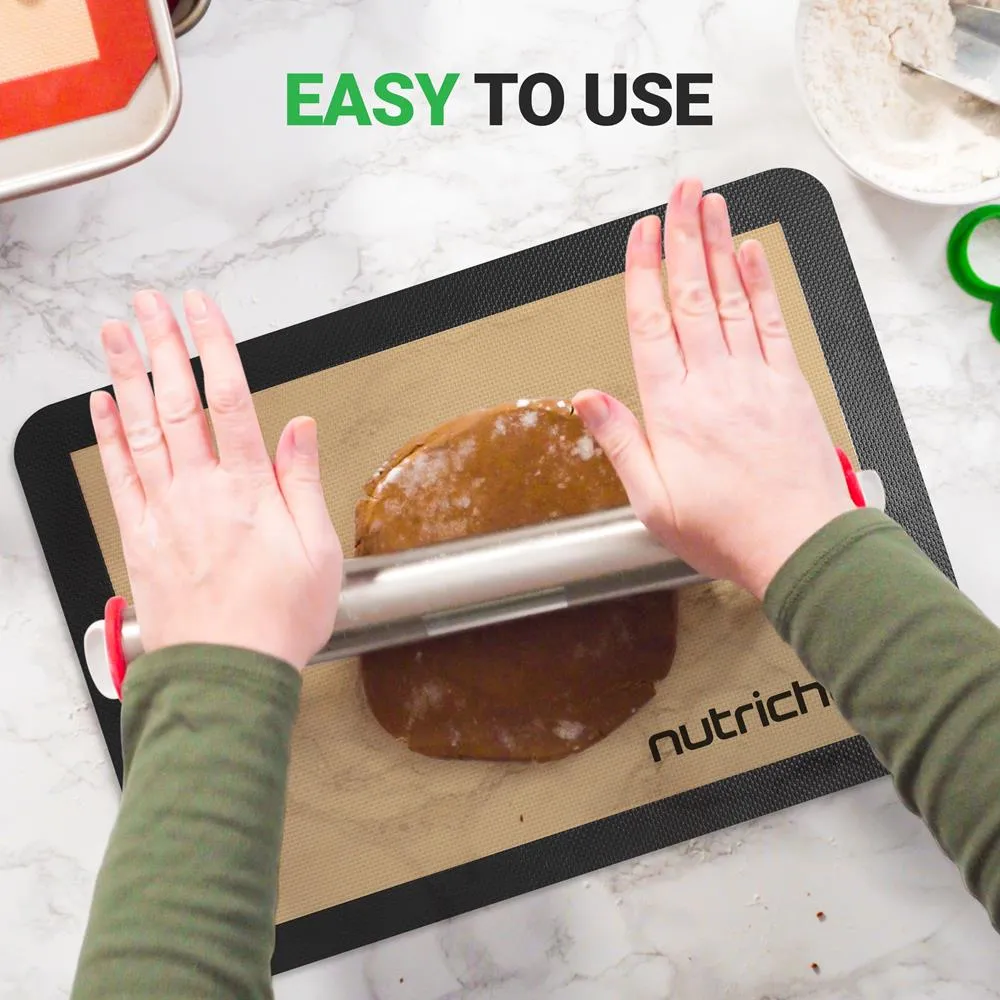 Silicone Baking Sheet - Reusable, Easy & Convenient, Nonstick Matt Used For Oven - (Black)