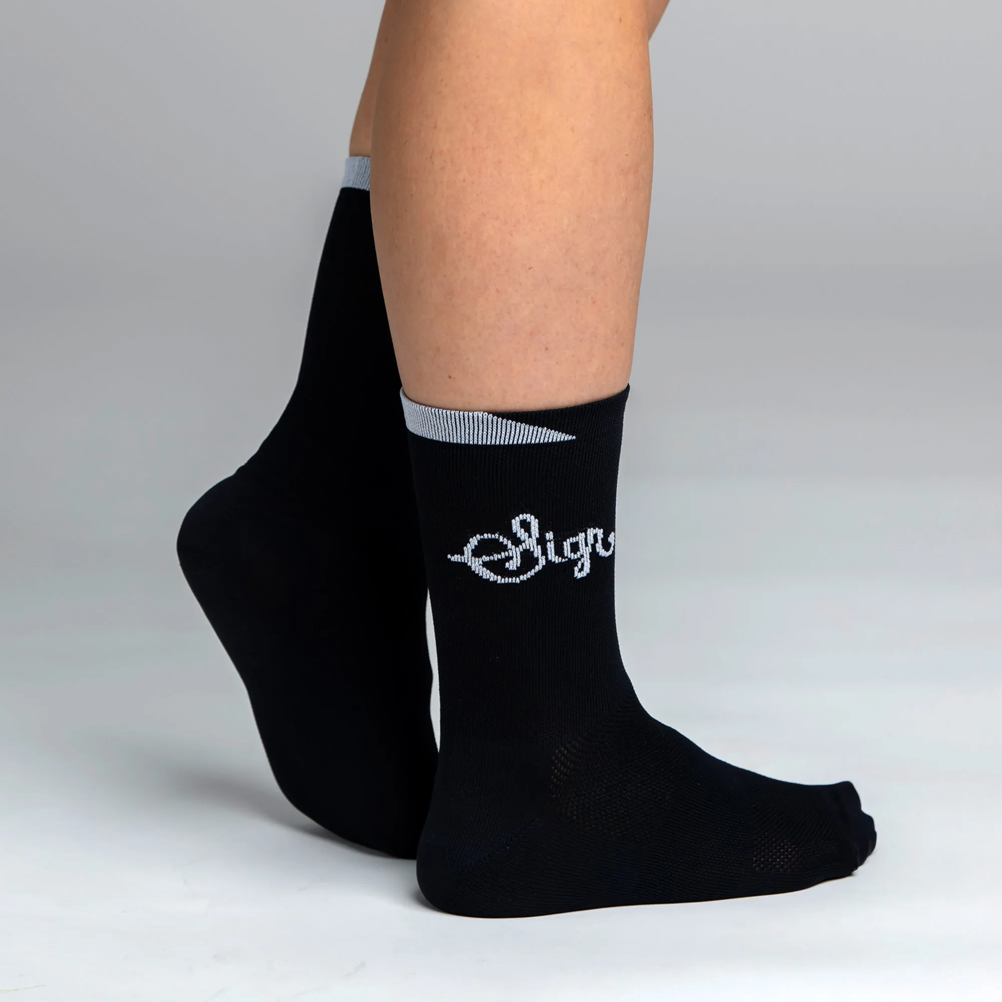 Snok Women's Black Cycling Socks