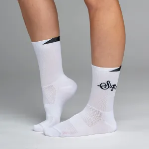 Snok Women's White Cycling Socks