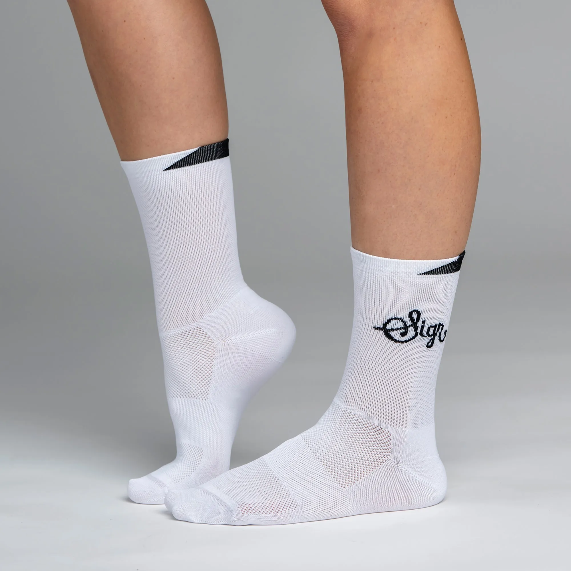 Snok Women's White Cycling Socks