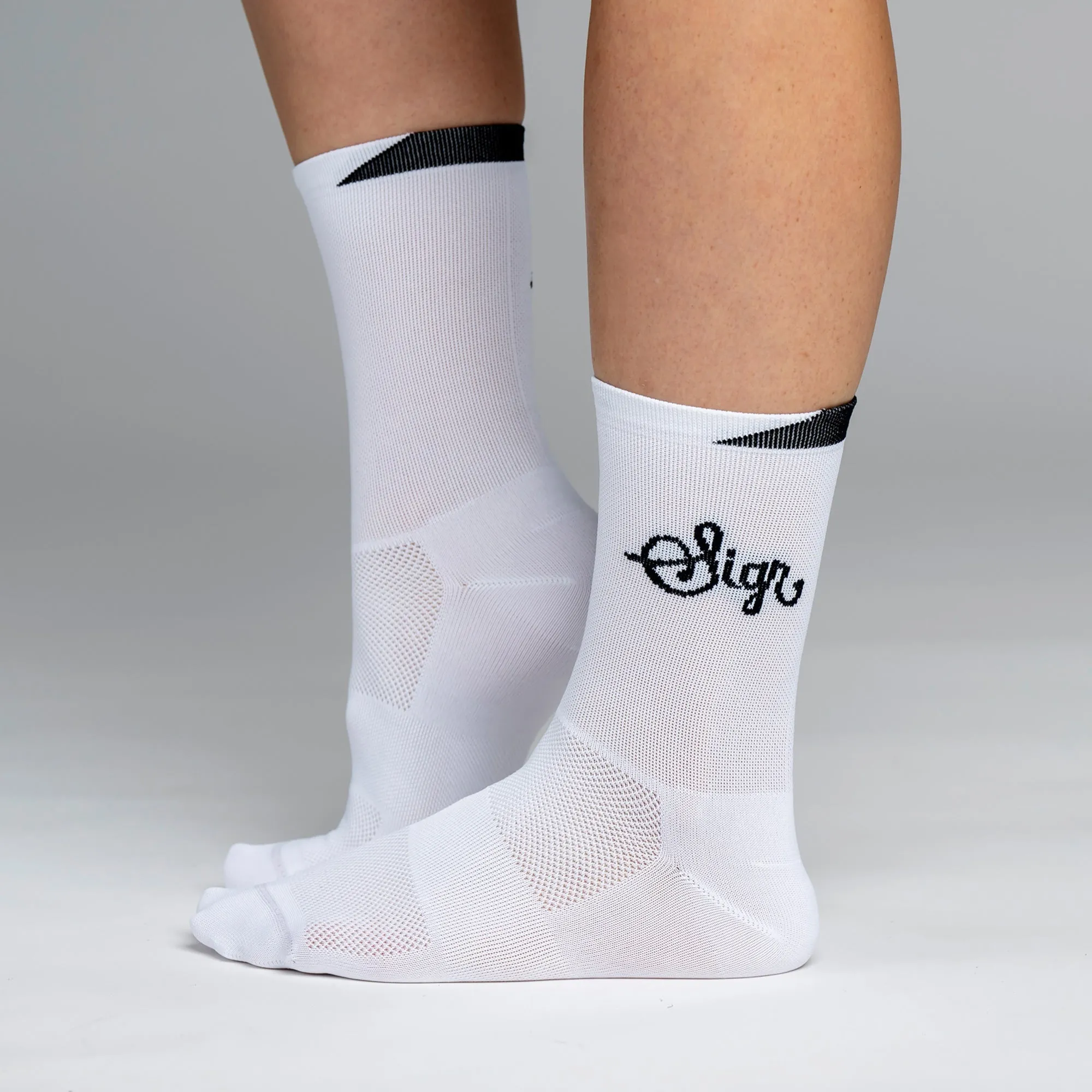 Snok Women's White Cycling Socks