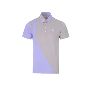 SVG Golf Men's Spring and Summer Color-Blocked Short-Sleeved T-Shirt