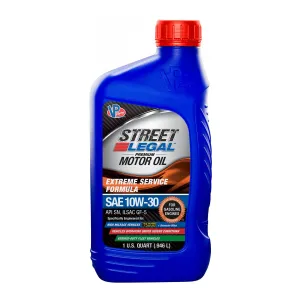 VP Racing Street Legal 10W30 Semi-Synthetic 1 Quart Bottle Motor Oil - 1 Quart Bottle - Set of 12 VP3910343C