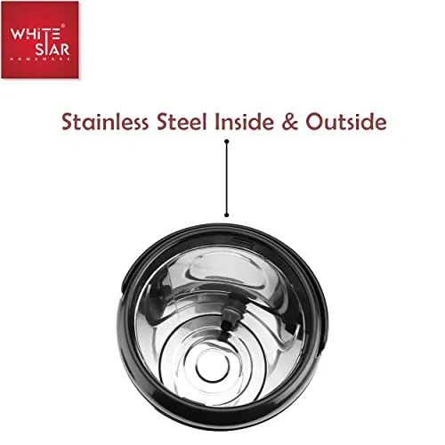 WHITESTAR Stainless Steel Insulated Water Jug/Container with Leak Proof Tap I Hot and Cold Upto 4-5 hours I PUF Insulated Double Walled Stainless Steel I Ideal for Hot Tea/Coffee/Water (10000 ML)