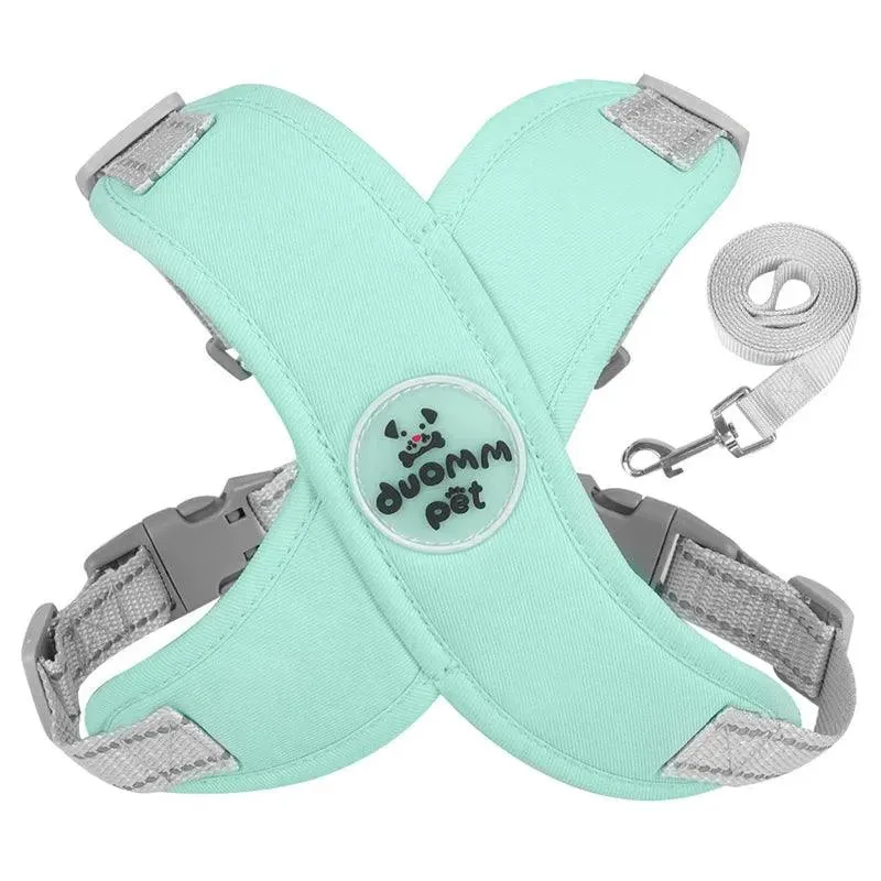 X Shaped Dog Harness Vest Set